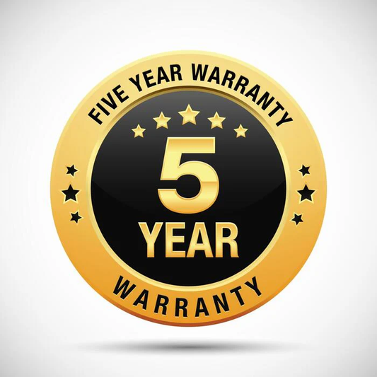 5 Year Warranty